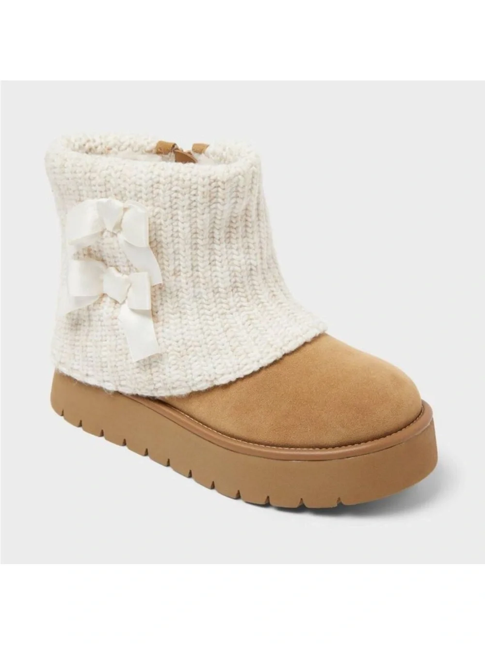 Kids' Keiko Faux Suede Style Boots - art class- Tan